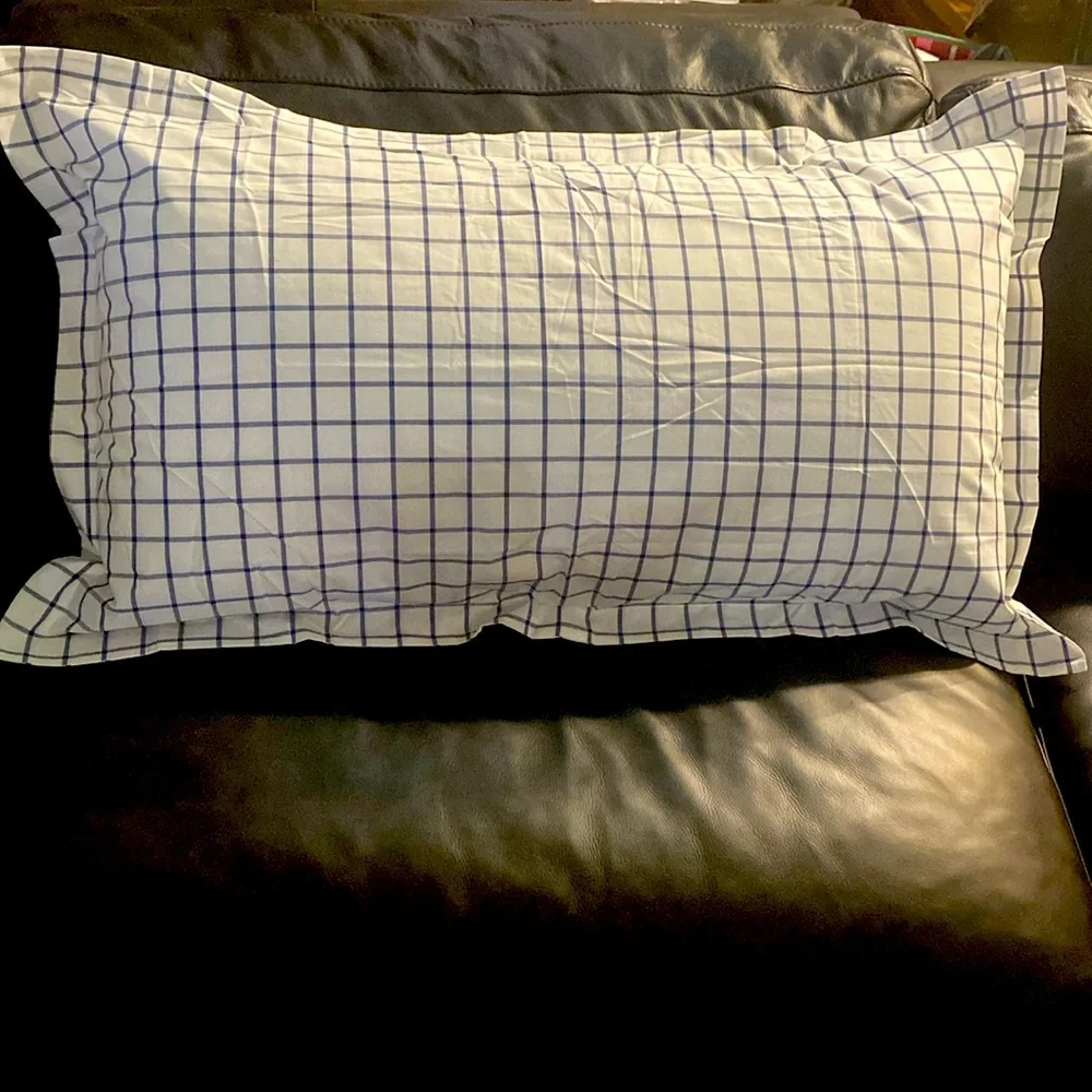 Cremieux Maxwell Plaid Duvet Set, King, Blue & White, 1 Duvet Cover & 2 Shams,…